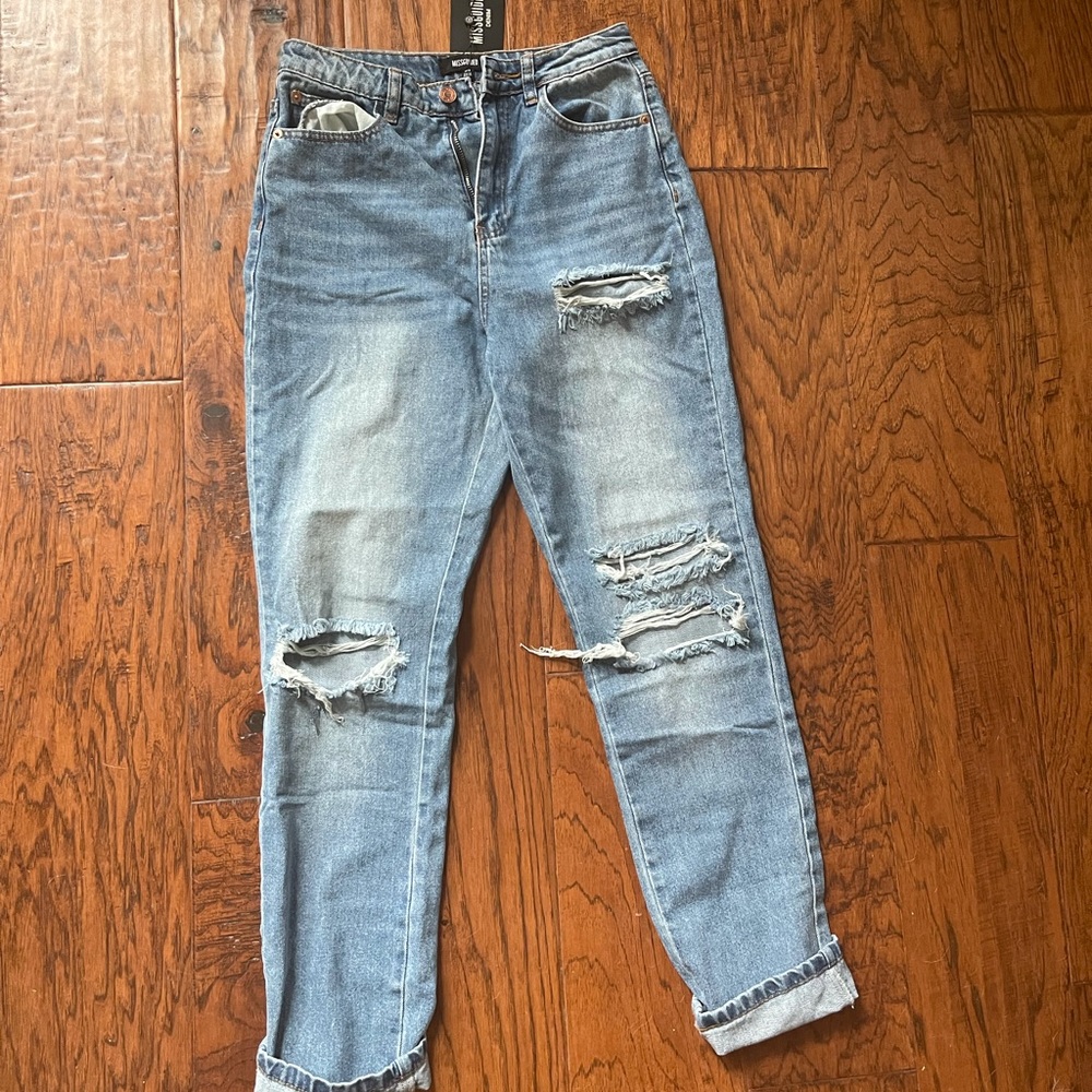 Missguided ripped jeans- high waisted !